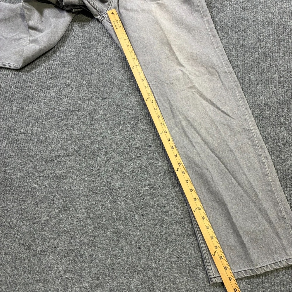 Cavi Knox Regular Straight Fit Jeans Mens Size 40x35 Gray Denim High Rise - Picture 8 of 16